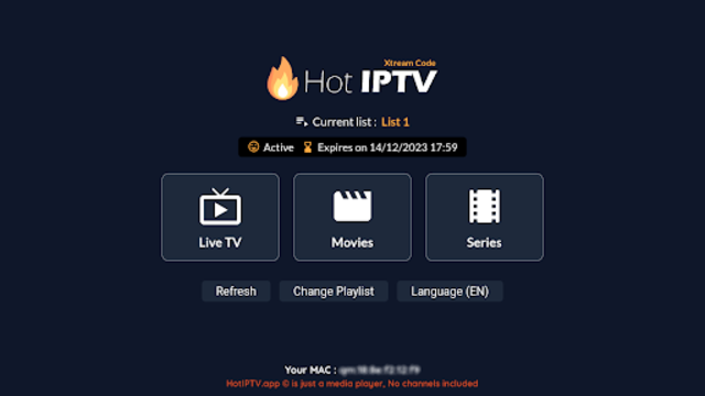 Hot IPTV service