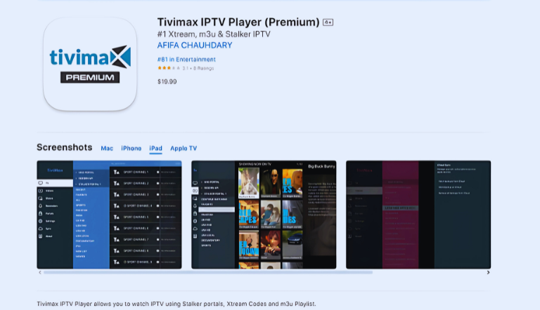 IPTV Smarters on iOS